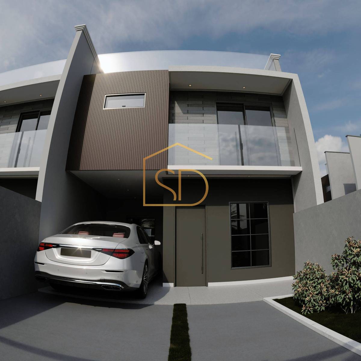 Espetacular Casa Triplex Alto Padrão no Condomínio Vila Doro com 3 quartos 1 suíte e Rooftop, 139,37m², à venda em Curitiba, Santa Felicidade - Solange Delfim Consultora de Imóveis