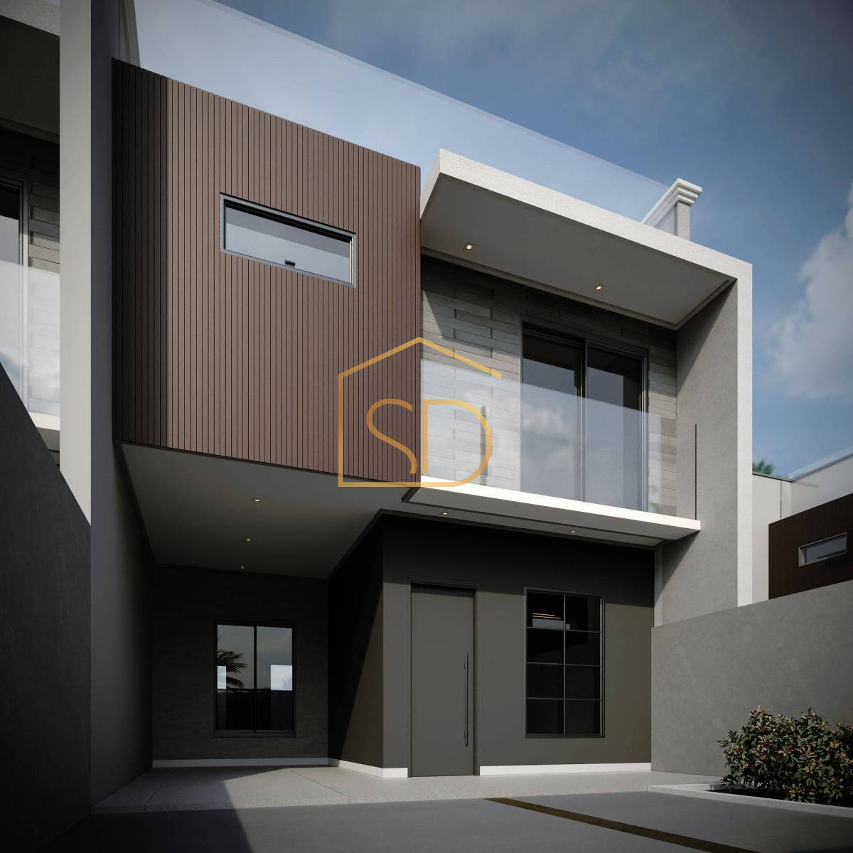 Espetacular Casa Triplex Alto Padrão no Condomínio Vila Doro com 3 quartos 1 suíte e Rooftop, 139,37m², à venda em Curitiba, Santa Felicidade - Solange Delfim Consultora de Imóveis