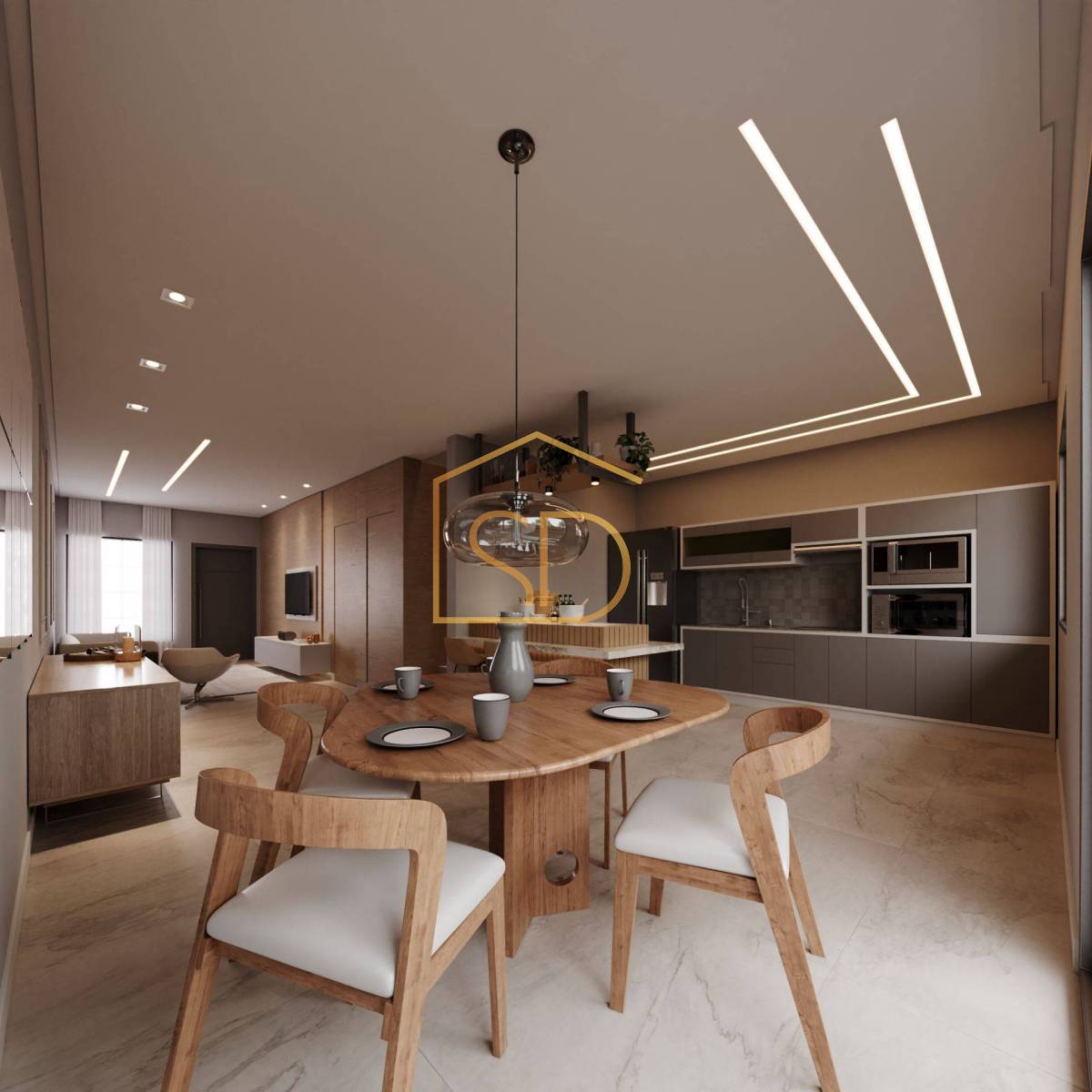 Espetacular Casa Triplex Alto Padrão no Condomínio Vila Doro com 3 quartos 1 suíte e Rooftop, 139,37m², à venda em Curitiba, Santa Felicidade - Solange Delfim Consultora de Imóveis