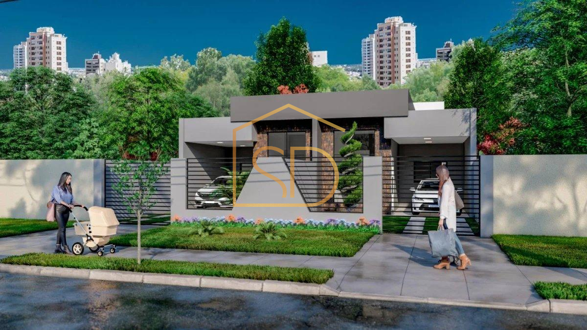 Maravilhosa Casa Nova Moderna com 3 quartos 1 suíte , 124,28m², à venda em São José dos Pinhais, Bom Jesus - Solange Delfim Consultora de Imóveis