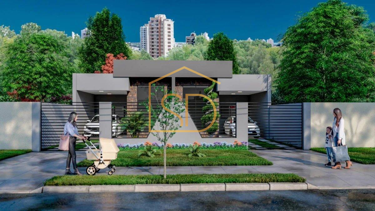 Maravilhosa Casa Nova Moderna com 3 quartos 1 suíte , 124,28m², à venda em São José dos Pinhais, Bom Jesus - Solange Delfim Consultora de Imóveis