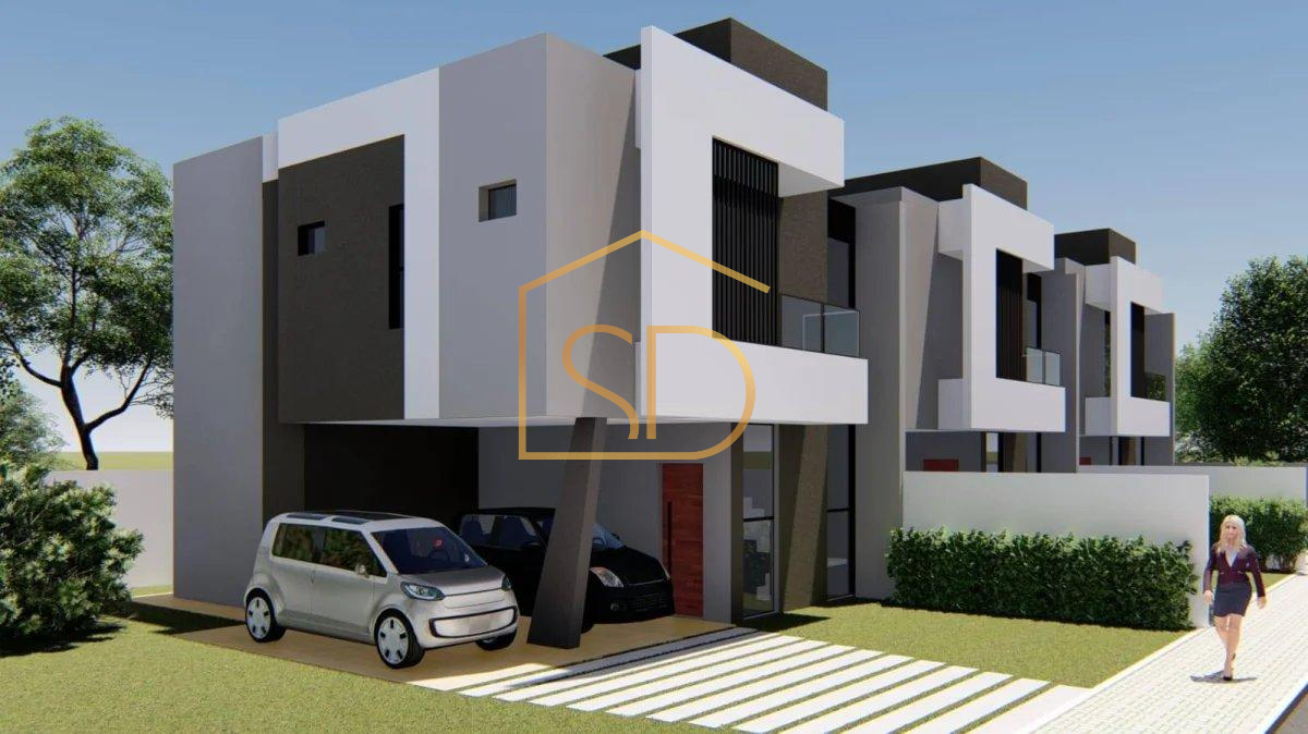 Maravilhoso Sobrado Novo, 122,21m², à venda em São José dos Pinhais, Parque da Fonte - Solange Delfim Consultora de Imóveis
