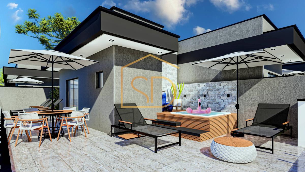 Maravilhoso Sobrado Triplex com 3 quartos 1 suíte, varanda e jazuzzi, 150m², à venda em Curitiba, Cajuru - Solange Delfim Consultora de Imóveis