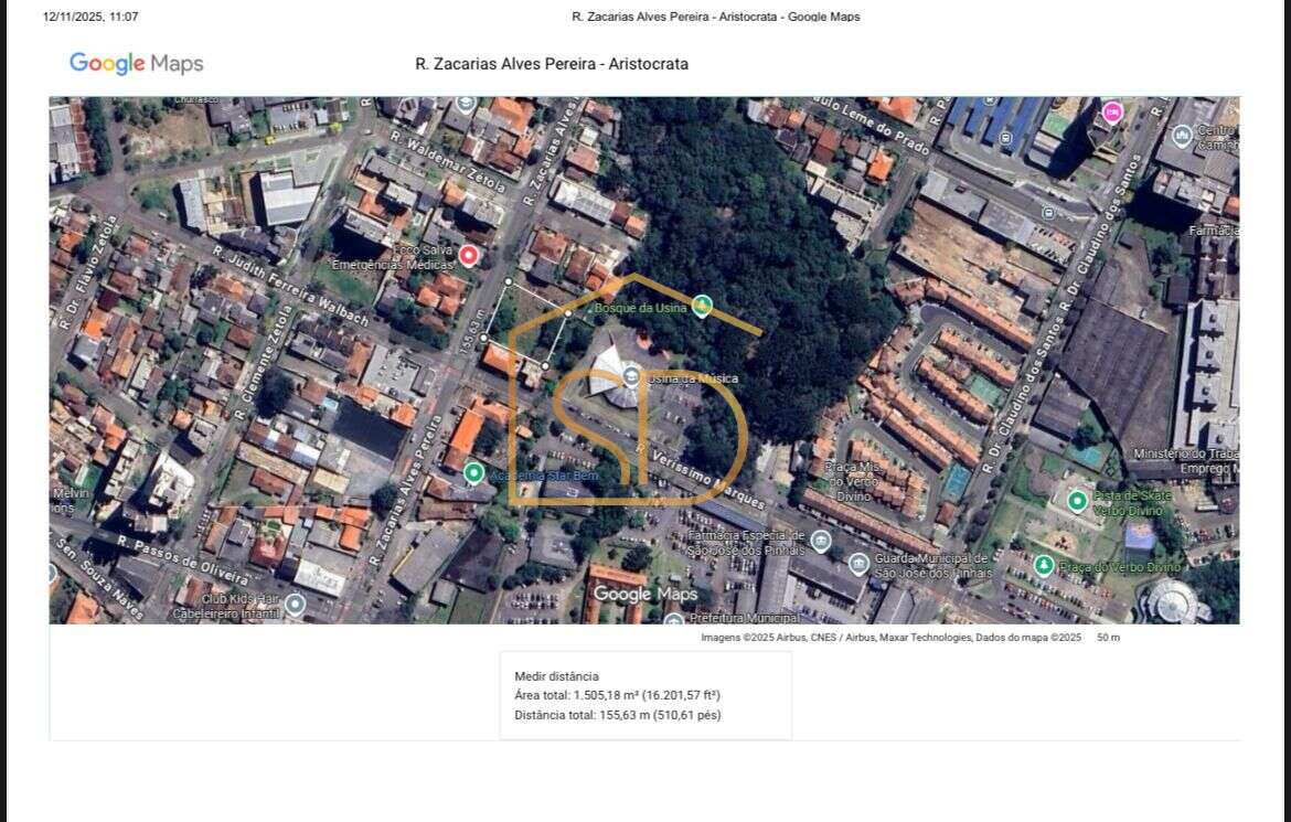 Black Friday -Terreno em área Comercial  1440m² à venda em São José dos Pinhais, Aristocrata, - Solange Delfim Consultora de Imóveis